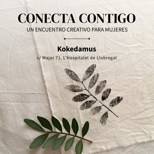 Taller de estampación con plantas. Estampación botánica. Encuentro creativo para mujeres. Conecta contigo y explora tu lado creativo y artístico.