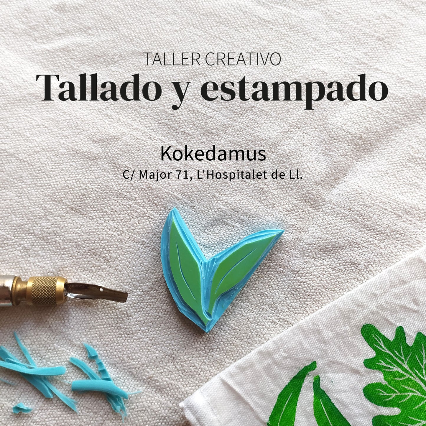 Taller de tallado y estampación textil - 17 de enero