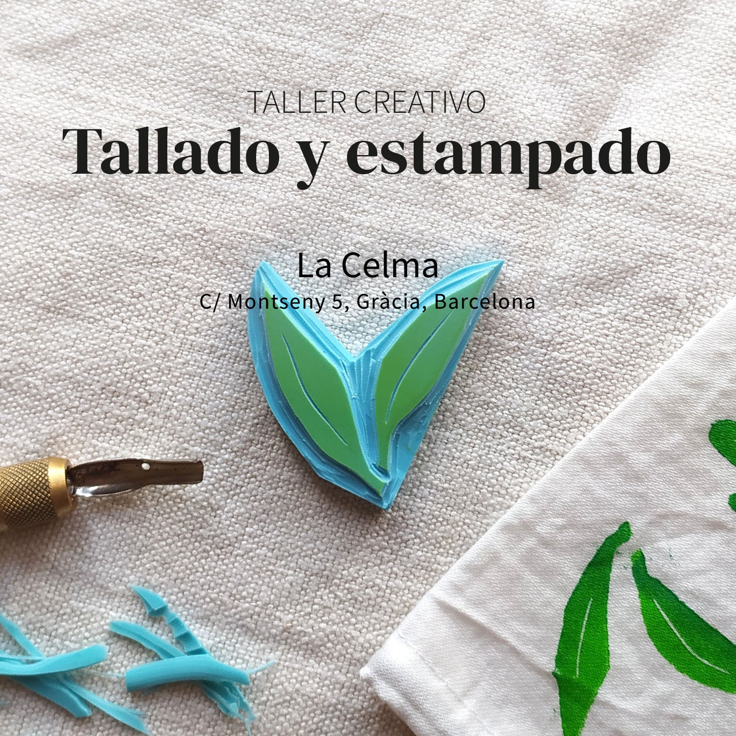 Taller de tallado y estampación textil - 22 de enero